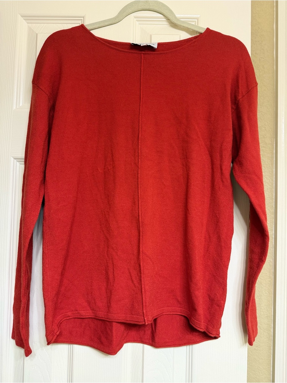 Red Women's Lightweight Crewneck Sweater